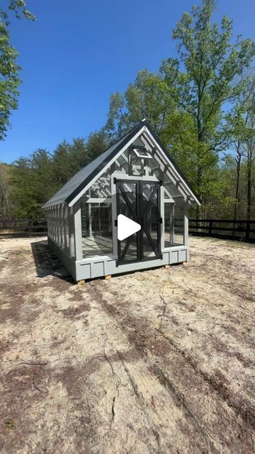 True Craft Sheds on Instagram: "Take a walk with me 🚶☀️ || 10’ x 18’ GREENHOUSE • pressure treated base with screen • solid wood framing • premium paint • polycarbonate roof + fixed polycarbonate windows • 1 automatic opening vent + 1 ventilation fan! @true_craft_sheds 
.
.
#truecraftsheds #greenhouse #spring2024 #🪴 www.truecraftsheds.com•jshawcraft@gmail.com" Greenhouse Polycarbonate Panels, Plexiglass Greenhouse, Craft Sheds, Polycarbonate Roof, Craft Shed, Windows 1, Floating Deck, Polycarbonate Greenhouse, Take A Walk