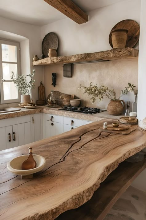 Dapur Skandinavia, Dapur Rustic, Countryside Kitchen, Rustic Kitchen Design, Scandinavian Kitchen, Wooden Utensils, Boho Kitchen, Kitchen Inspiration Design, Dream House Interior