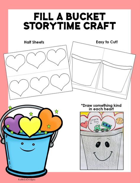 Bucket Filler Template Free Printable, Bucket Filler Activities Kindergarten, Bucket Filler Kindergarten, Fill My Bucket Activities, Fill A Bucket Activities Preschool, Bucket Filling Activities For Preschool, Bucket Filler Activities Preschool, Have You Filled A Bucket Activities, Bucket Filler Craft