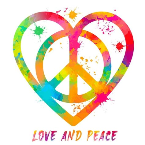 Peace And Love Illustration, Peace And Love Aesthetic, Peace Illustration Art, Peace Graphic Design, Love And Peace Art, Peace And Love Art, Peace Symbol Art, Peace Sign Drawing, Cool Hippie Art