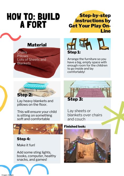 Build a fort!! How To Make A Blanket Fort Without Chairs, How To Make A Good Fort, Fort Ideas Easy, Sleepover Den, How To Make A Fort On Your Bed, How To Build A Fort, How To Make A Fort, Sleepover Forts, Diy Blanket Fort