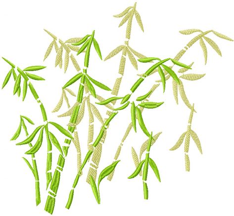 Bamboo free embroidery - Flowers free machine embroidery designs - Machine embroidery community Candlewicking Embroidery, Border Stencil, Bullion Embroidery, Bamboo Plant, Stitching Projects, Art Hacks, Embroidery Download, Embroidered Handbag, Leaf Border