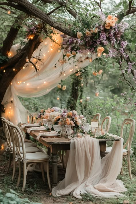 Discover enchanting storybook wedding theme inspiration that brings your fairytale dream day to life! Transform your celebration with whimsical decor, magical settings, and romantic touches that captivate. Save this pin for ideas that will make your wedding feel like a beloved story come true!  #WeddingPlanning #StorybookWedding #FairytaleWedding #BridalInspiration #WeddingDecor #UniqueBridalIdeas #WeddingTheme #RomanticWedding #WhimsicalWedding #WeddingTrend #WeddingInspo #DreamWedding #EventInspiration #RusticCharm #TimelessElegance Romantic Fairy Garden Wedding, Fairytale Arch Wedding, Fairyland Wedding Theme, Magic Garden Wedding Theme, Fairytale Wedding Theme Indoor, Fairytale Wedding Florals, Fairytale Woods Wedding, Whimsical Wedding Reception Decor, Cottage Core Wedding Table