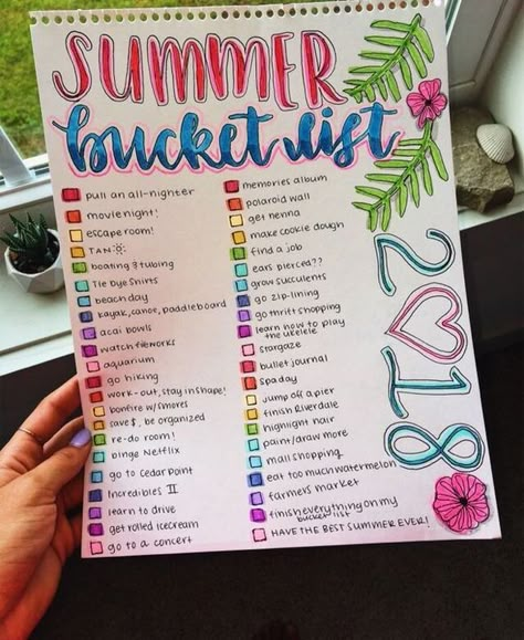 HOW TO BE A VSCO GIRL - ☆ BUCKET LIST ☆ - Wattpad Summer Bucket List For Teens, Ultimate Summer Bucket List, Best Friend Bucket List, Bucket List For Teens, Summer To Do List, Bullet Journal 2019, Fun List, Memory Album, Summer Things