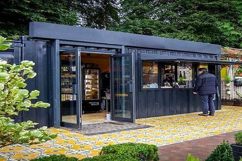 20 Shipping Container Coffee Shop and Café Ideas for 2023 | Container Addict Container Restaurant Ideas, Container Shop Design, Shipping Container Store, Shipping Container Restaurant, Shipping Container Cafe, Container Coffee Shop, Container Restaurant, Mobile Coffee Shop, Container Cafe