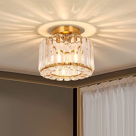 Hallway Ceiling Light Fixtures, Mid Century Ceiling Light, Hallway Light, Hallway Light Fixtures, Modern Crystal Chandelier, Crystal Ceiling Light, Ceiling Light Design, Crystal Lighting, Hallway Lighting