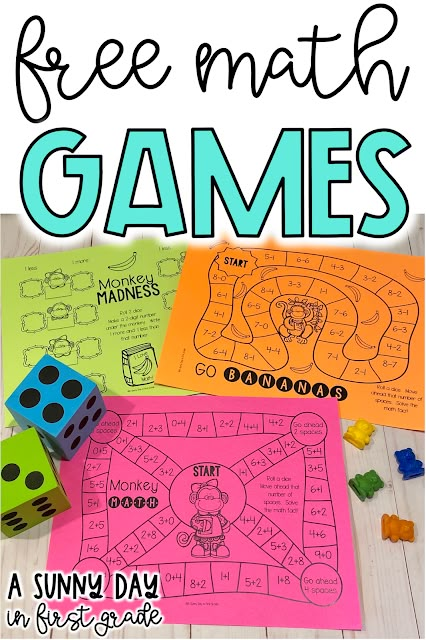 First Grade Subtraction Activities, 1st Grade Math Activities Addition And Subtraction, 2nd Grade Math Games Printable, Addition Subtraction Activities, Addition And Subtraction Games 2nd, Free Printable Math Games, Addition And Subtraction Games 1st Grade, Subtraction Activities For Grade 2, Math Activities Special Education