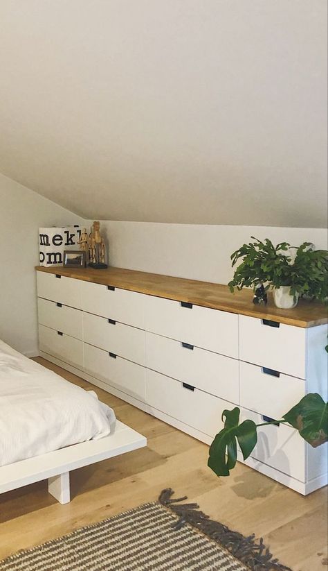 Ikea Bedroom Drawers, Nordi Ikea, Nordli Dresser Bedroom, Nordli Ikea Bedroom, Nordli Ikea Bed, Ikea Nordli Bedroom Ideas, Nordli Dresser Hack, Ikea Drawers Bedroom, Nordli Bedroom Ideas