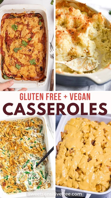 Gluten Free And Dairy Free Casseroles, Vegan Gluten Free Comfort Food, Vegan And Gluten Free Casseroles, Vegetarian Recipes Gluten Free Dairy Free, Celiac And Dairy Free Recipes, Gluten Free Vegan Casserole Recipes, Vegetarian Gluten Free Instant Pot Recipes, Gluten Dairy Free Casserole, Quick Vegan Gluten Free Meals