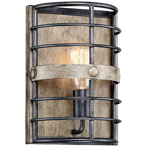 Lexi 11 1/2" High Oil Rubbed Bronze Pocket Wall Sconce - #24H02 | Lamps Plus Farmhouse Wall Lighting, Rustic Wall Lighting, Modern Vanity Lighting, Arch Wall, Farmhouse Light Fixtures, Wall Lighting Design, Industrial Wall Lights, Decor Themes, Nature Inspired Decor