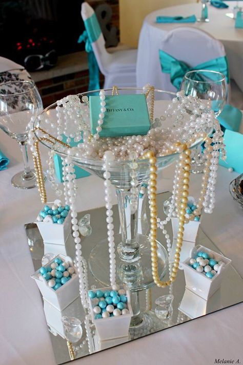 Brunch Bridal Shower Ideas Decorations Breakfast At Tiffanys, Breakfast At Tiffanys Dinner Party, Tiffany And Co Brunch Ideas, Breakfast At Tiffanys Dessert Table, Dinner At Tiffanys, Breakfast With Tiffany Theme, Tiffany Blue Engagement Party, Breakfast At Tiffanys Wedding Shower Ideas, Breakfast At Tiffanys Centerpiece Ideas