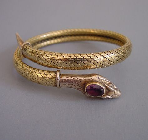 Serpent Jewelry, Ancient Jewels, Snake Jewelry, Snake Bracelet, Antiques Jewelry, Mens Gold Bracelets, Purple Rhinestone, Snake Ring, Ancient Jewelry