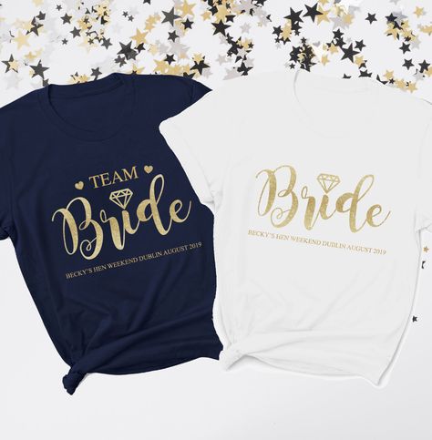 Hens Party Tshirts Ideas, Bridal T Shirts Ideas, Hen Do Tshirts Ideas, Hen Tshirt Ideas, Hen Party Tshirt Ideas, Hen Do Tshirts, Dresses For Brothers Wedding, Bride Tshirt Ideas, Champagne Theme Wedding