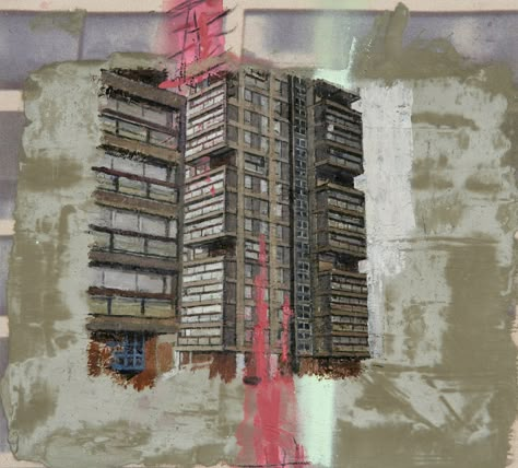 David Hepher, Buildings Collage, Grenfell Tower, Architecture Artists, Council Estate, Urban Artwork, Art Alevel, Tower Block, Urban Architecture