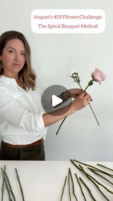 Diy Wedding Flowers Bouquet Step By Step, Making Bride Bouquet, Bridesmaid Nosegay Bouquet, Diy Small Bridal Bouquet, Homemade Bridesmaid Bouquets, Diy Bride Bouquet How To Make, Making Wedding Bouquets Diy, How To Make Simple Bouquet, How To Make Artificial Flower Bouquets