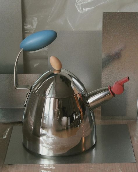 [ cue @tooshort ] I can’t think of a better way to kick off reunion XI than this vintage @michaelgravesdesign for @alessi_official whistle kettle // truth be told I don’t even drink tea like that unless it’s a cup filled with melatonin at night BUT! I’ve long admired this Alessi ad and when I thought about securing the goods for this collection, one from his collab had to be included… NOW! layer on some Too $hort and it’s a wrap. Vintage Michael Graves x Alessi Whistle Kettle // $150 Sh... Michael Graves, Drinking Tea, Good Things, Canning