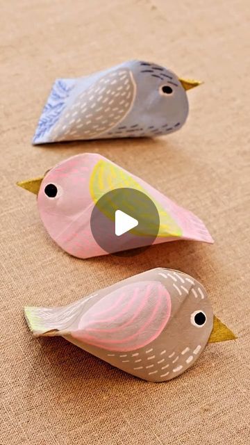 Toilet Paper Roll Owl, Crafts Out Of Toilet Paper Rolls, Craft For Older People, Toilet Paper Roll Butterfly, Toilet Roll Birds, Loo Roll Crafts, Tp Roll Crafts For Kids, Bird Preschool Craft, Toilet Paper Roll Birds