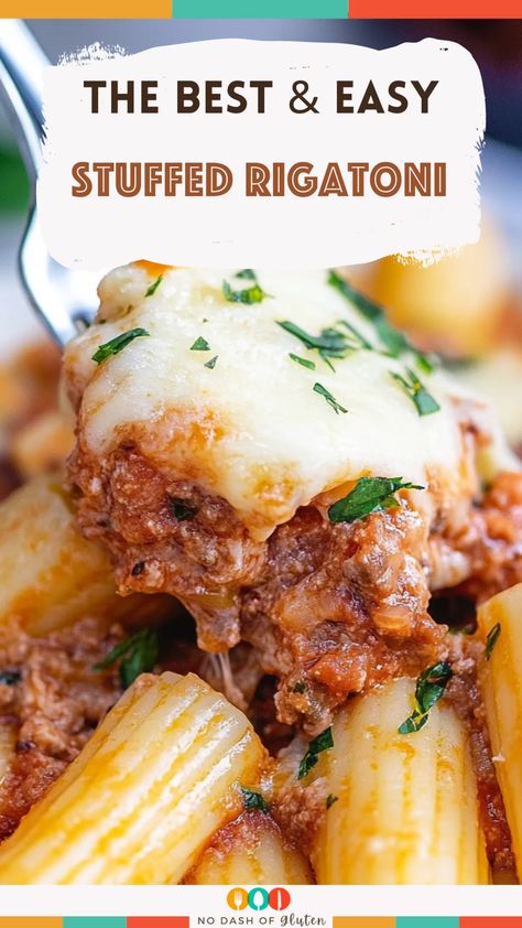 Stuffed Rigatoni Rigatoni With Ricotta Cheese, Creamy Ricotta Beef Stuffed Shells, Stuffed Rigatoni Recipes, Ricotta Dinner Recipes, Baked Rigatoni With Ricotta, Dinner Ideas Crockpot Chicken, Stuffed Rigatoni, Best Spaghetti Recipes, Best Spaghetti Recipe