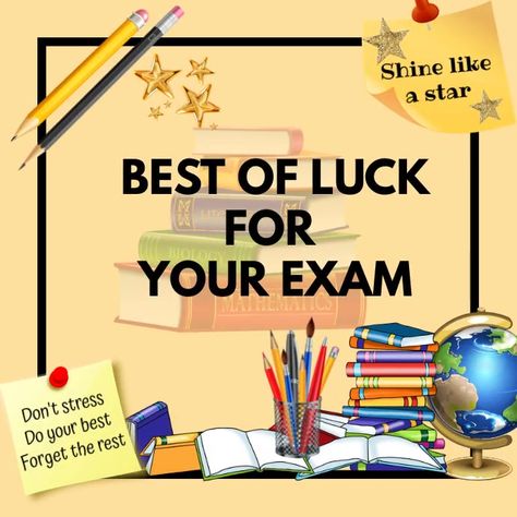 15,900 customizable design templates for ‘good luck for exams’ Best Of Luck For Your Exam, Hsc Exam Wishes, Good Luck For Your Exams Quotes, Best Of Luck For Exams Board Decoration, All The Best Poster For Exam, Matric Exams Good Luck, Exam Cards Good Luck, Matric Exams Wishes, Best Luck For Exams