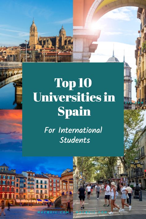 Spain is home to some of the most prestigious universities in the world, offering an international and unique educational experience. From world-renowned research institutions to those with a more traditional approach to learning, these universities offer the best of both worlds. In this guide, we explore the top 10 universities in Spain, exploring what they have to offer aspiring students. #spain #universities Best University In The World, Study In Spain, Studying In Spain, Valencia University, Spain University, Barcelona University, College Abroad, University List, Best Universities