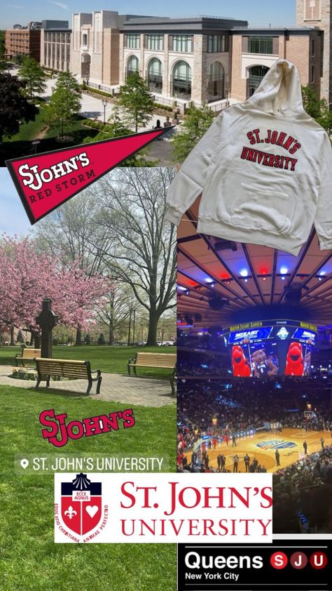 St. John’s University #sju #stjohns #university #stjohnsuniversity St Johns University, Vision Board Examples, Madison Square Garden, St Johns, College Life, St John, New York City, University, New York