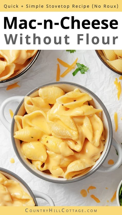 Stove Top Mac And Cheese No Flour, Easy Homemade Mac And Cheese Stovetop, Mac N Cheese No Flour, No See, Homemade Mac And Cheese Recipe No Flour, How To Make Mac And Cheese Sauce, Meal With Mac And Cheese, Organic Mac And Cheese, Pasta And Cheese Recipes Simple