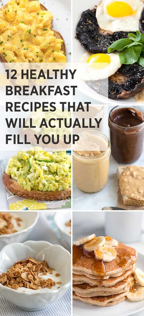 Food That Fills You Up, Filling Breakfast Ideas, Simple Healthy Breakfast Ideas, Healthy Filling Breakfast, Simple Healthy Breakfast, Healthy And Easy Breakfast, Easy Breakfast Recipes, Healthy Breakfast Ideas, Healthy Breakfast Recipes Easy