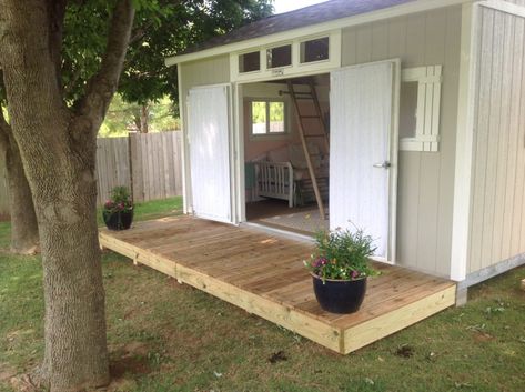 Shed Landscaping, Shed Makeover, Tuff Shed, Shed Floor, Craft Shed, Studio Shed, House Shed, Storage Shed Plans, Backyard Sheds