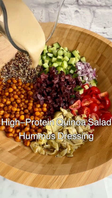 Vegan Weight Gain, Salad With Hummus, High Protein Vegan Meals, Vegan Bodybuilding Diet, Hummus Dressing, Bodybuilding Meal Plan, Vegan Plan, Chipotle Powder, Vegan Gains