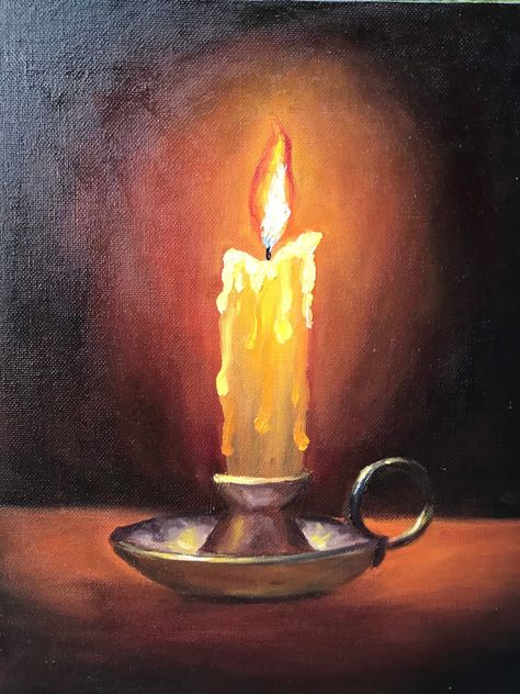 Candle Painting Art, Candle Painting, Painting Inspo, Oil Pastel, Art Class, Painting Art, Drawing Ideas, Painting Ideas, Still Life