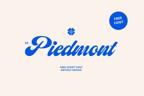 Type Tuesday: ED Piedmont Seamlessly Blends ’50s Nostalgia with Modern Taste – PRINT Magazine Canva Fonts Aesthetic, Dafont Fonts, Modern Fonts Free, Tattoos Fonts, Fonts Dafont, Bold Script Font, Fonts Tattoo, Fonts For Tattoos, Fonts Ideas