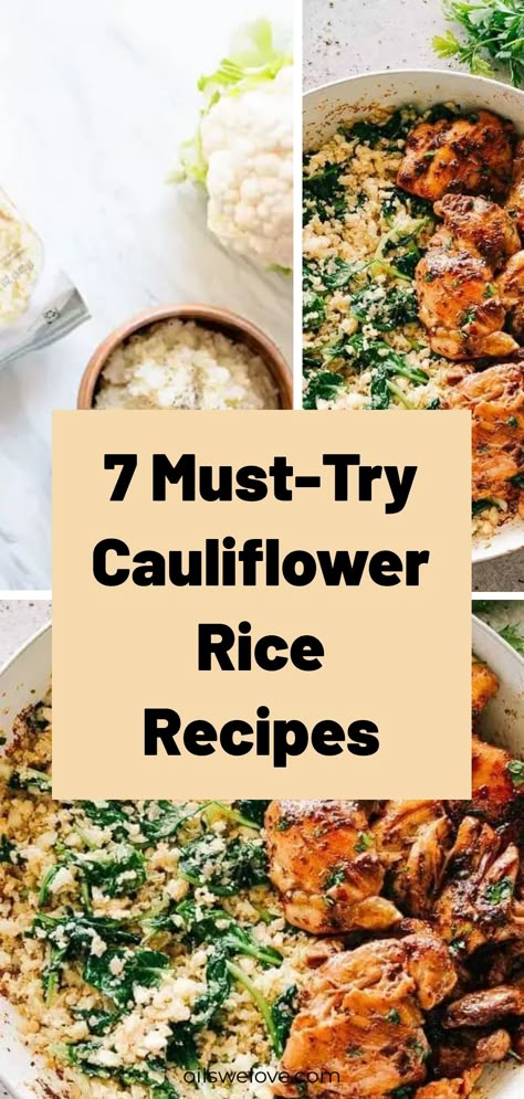 Cauliflower rice has gained popularity in recent years as a low-carb and gluten-free alternative to traditional rice. Made by grating or processing cauliflower into rice-sized granules, this versatile ingredient is not only easy to prepare but also packed with essential nutrients. Recipe Cauliflower Rice, Cauliflower Rice Meals Healthy, How To Rice Cauliflower Food Processor, What To Do With Riced Cauliflower, Recipes For Riced Cauliflower, Grated Cauliflower Recipes, How To Make Cauliflower Rice Taste Good, Riced Cauliflower Risotto, Rice Coliflower Recipes Easy