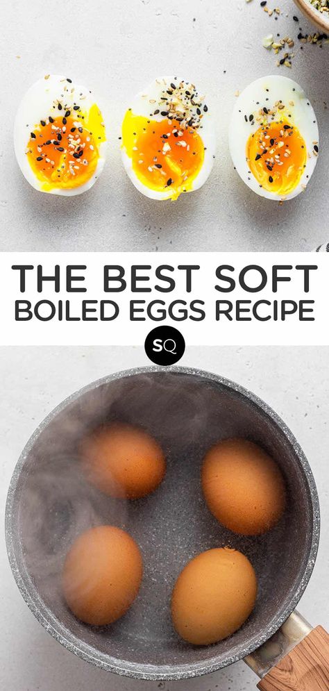 Steamed Soft Boiled Eggs, How Long To Cook Soft Boiled Eggs, How To Cook A Soft Boiled Egg, Boiled Egg Cook Time, Quick Boiled Eggs, Boiled Egg Timing, Different Types Of Boiled Eggs, Perfectly Boiled Eggs, Perfect Soft Boiled Eggs