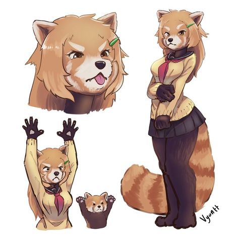 Oc Drawings, Laugh Out Loud, Anime Animals, Red Panda, Art Inspiration Drawing, Cute Characters, Creature Art, Fantasy Character Design, Out Loud