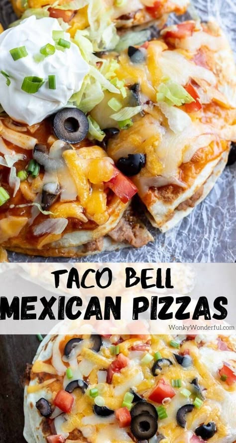 Homemade Mexican Pizza, Taco Bell Mexican Pizza Recipe, Copycat Taco Bell Mexican Pizza, Mexican Pizzas, Mexican Pizza Recipe, Copycat Taco Bell, Taco Bell Mexican Pizza, Taco Bell Recipes, Homemade Mexican