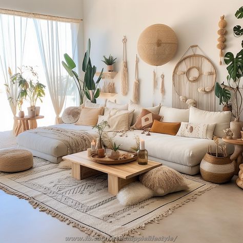 Summer Deck, Bohemian Living Room Decor, Boho Chic Living Room, Boho Living Room Decor, Deco Salon, Chic Living Room, Bohemian Living Room, Styl Boho, Decor Home Living Room