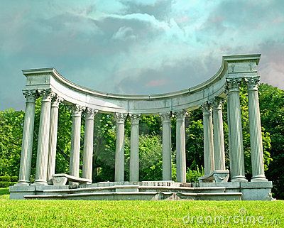 ~Vertical Linear Element~  These vertical elements stands as column supports for an entablature above. Roman Columns, Elements And Principles, Elements Of Design, Architectural Design, Marina Bay Sands, The Park, Architecture Design, Architecture, Building