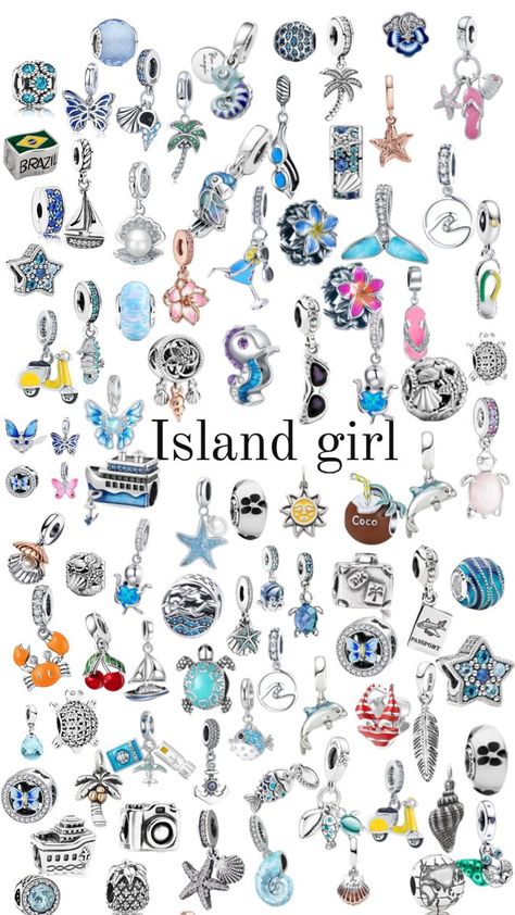 Pandora Summer, Pandora Bracelet Charms Ideas, Pandora Bracelet Designs, Surf Jewelry, Dream Bracelet, Pandora Jewelry Charms, Preppy Jewelry, Jewelry Accessories Ideas, Pandora Bracelet Charms