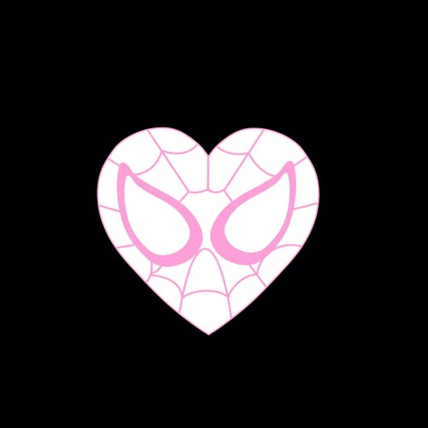 Aesthetic Couples Dp, Spidergwen Widget, Couple Pp Spiderman, Pink Spider-man, Spider Gwen Icon, Pp Couple Aesthetic, Spider Man Heart, Spiderman Heart, Couple Spiderman