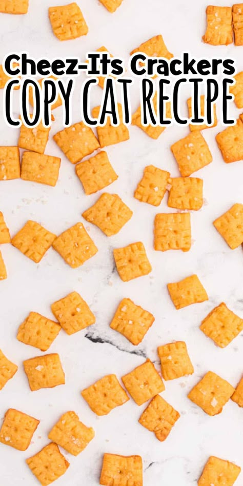 Home Made Cheez Its, Home Made Cheese It’s, Cheese Crackers Homemade, Homemade Cheddar Crackers, Cheez It Recipe, Homemade Cheez Its, Homemade Crackers Recipe, Modern Homemaker, Homemade Cheese Crackers