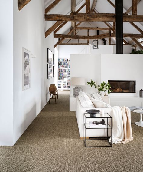 Should carpet be lighter or darker than walls? We speak to the experts | Carpet Interior Living Room, Living Rooms With Carpet Floors, Carpet Home Ideas, Carpet In Basement Ideas, Best Carpet Colors For Home Bedroom, Wall To Wall Bedroom Carpet, Living Room Wall To Wall Carpet, Textured Carpet Living Room, Rooms With Carpet Ideas