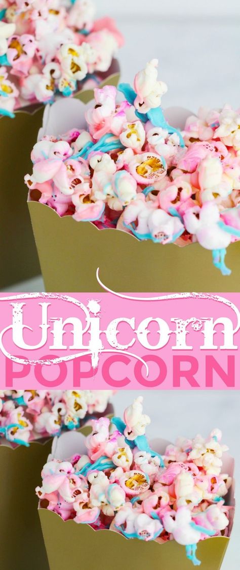 Unicorn Popcorn, Drink Birthday, Wallpaper Unicorn, Unicorn Food, Party Popcorn, Popcorn Party, Unicorn Foods, Party Food And Drinks, Unicorn Theme