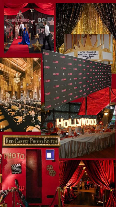 Old Hollywood Ball Theme, Hollywood Red Carpet Theme Party, Prom Committee, Prom Committee Ideas, Royalty Theme Prom, Met Gala Hoco Theme, Hollywood Premiere Theme Party, Met Gala Theme Ideas, Oscar Prom Theme