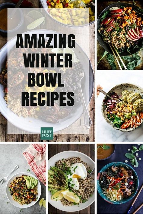 And they're healthy, too. Bowl Dinner Recipes, Healthy Winter Recipes Dinner, Winter Baking Recipes, Polenta Recipe, Healthy Winter Meals, Winter Cooking, Winter Dishes, Winter Dinner Recipes, Bowl Recipes