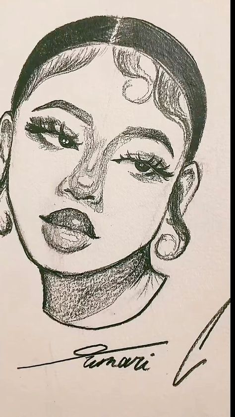 Finger Waves Drawing, Drawn Outfit Ideas, Pretty Sketches Aesthetic, Swag Art Style Drawing, How To Draw A Self Portrait, Sketchbook Ideas People, Black Drawings Sketches, Person Drawing Aesthetic, Swag Drawings Sketches