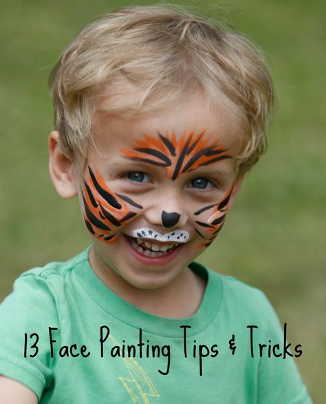 Follow these simple face painting tips and tricks and you’ll be painting like the pros. Check out these 13 easy tips and tricks to get you started: Tiger Face Painting Easy, Face Painting Tiger Easy, Jungle Face Paint Kids, Kids Tiger Face Paint, Monkey Face Paint Easy, Tiger Face Paint Easy, Face Painting Tiger, Monkey Face Paint, Tiger Face Paint