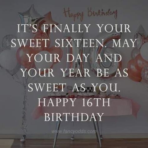 Happy Sweet 16 To My Daughter, Sweet Sixteen Birthday Quotes, Happy Sweet 16th Birthday Girl, Happy Sweet Seventeen Birthday Quotes, Sweet 16 Birthday Quotes Daughters, Sweet 16 Birthday Wishes Quotes, Sweet 16 Birthday Wishes For Daughter, 16 Birthday Wishes Messages, Sweet Sixteen Birthday Card