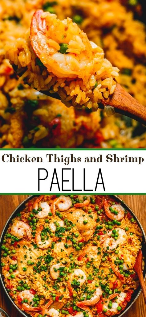 Chicken And Seafood Paella, Shrimp And Chicken Paella, Paella Recipes Easy, Chicken And Shrimp Paella Recipe, Chicken And Seafood Paella Recipe, Paella Chicken And Shrimp, Paella Recipe Chicken Shrimp, Slow Cooker Paella Recipe, Paella For 2