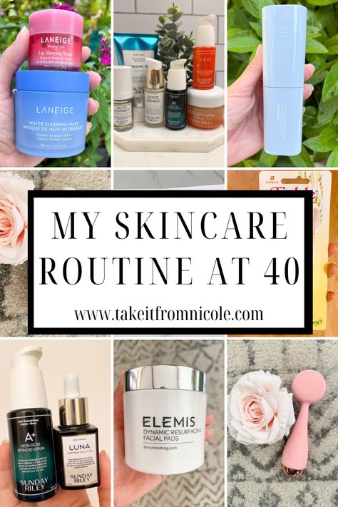 Skin Care Day Routine, Best Skin Care Products From Ulta, Face Care Routine In Your 40s, Skin Care Routine In Your 40s, Skin Routine For 40 Year Old, Face Regimen For 40s, Skincare After 40, Skin Care In Your 40s Faces, Night Time Skin Care Routine 40s