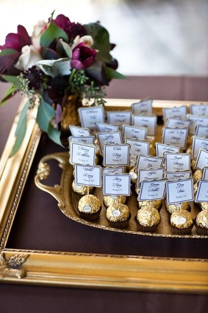 23 gorgeous and unusual place card and name ideas | You & Your Wedding - You and Your Wedding Skirt Diy, Wedding Numbers, Wedding Favors Cheap, בר מצווה, Candy Table, Golden Wedding, 50th Wedding Anniversary, 50th Wedding, Wedding Places